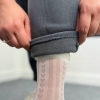 Брюки женские baggy вельветовые на флисе утеплённые свободного кроя осенне-зимние  k-124920