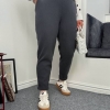 Брюки женские baggy вельветовые на флисе утеплённые свободного кроя осенне-зимние  k-124920