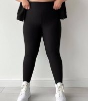 Лосины женские трикотажные турецкие из рубчика на флисе утепленные с высокой посадкой осенне-зимние