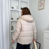 Куртка женская утеплённая из плащевки Лаке на синтепоне с капюшоном осенне-зимняя  k-124955
