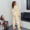 Женский спортивный костюм-двойка из трёхнитки на флисе oversize с принтом осенний зимний  k-125070
