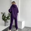 Спортивный костюм женский из трёхнитки на флисе с худи осенне-зимний  k-125341