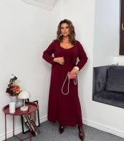 Женский костюм-двойка из креп-дайвинга платье с болеро осенне-зимний