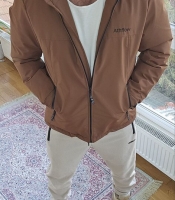 Куртка мужская зимняя из ткани Канада с капюшоном на молнии утеплённая водо- и ветрозащитная