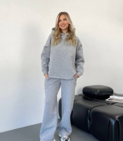 Спортивный костюм женский трёхнитка на флисе утеплённый повседневный осенний зимний