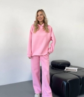 Спортивный костюм женский трёхнитка на флисе утеплённый повседневный осенний зимний