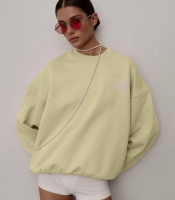 Свитшот женский трёхнитка утеплённый оверсайз повседневный осенний зимний