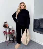 Костюм женский двусторонняя ангора теплый универсальный осенний зимний