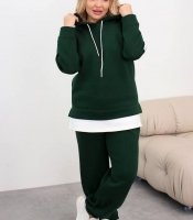 Костюм женский из тринитки на флисе утеплённый осенний зимний