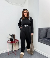 Комбинезон женский из трехнитки на флисе утепленный осенний