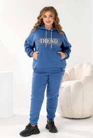 Спортивный костюм женский трехнитка на флисе утепленный худи оверсайз с блестящим принтом и джоггеры осенне-зимний Спортивный костюм женский трехнитка на флисе утепленный худи оверсайз с блестящим принтом и джоггеры осенне-зимний