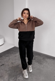 Спортивный костюм женский полар флис утепленный худи на молнии и брюки осенне-зимний Спортивный костюм женский полар флис утепленный худи на молнии и брюки осенне-зимний