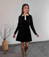 Платье женское тёплое трикотажное сонцеклёш зимнее