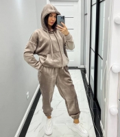 Спортивный костюм женский из двустороннего велюра утепленный осенний зимний