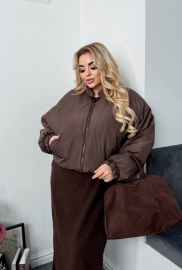 Бомбер теплий