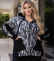 Спортивный костюм женский трехнитка на флисе двойка удлиненная кофта на змейке с флисовыми вставками осенний зимний