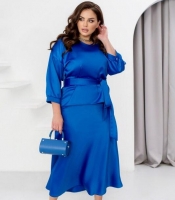 Костюм женский шелковый скарлет