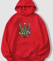 Худи женское утепленное из трехнитки на флисе оверсайз с термонаклейкой осеннее зимнее