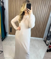 Платье женское макси из евро ангоры рубчик осенний зимний