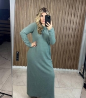 Платье женское макси из евро ангоры рубчик осенний зимний