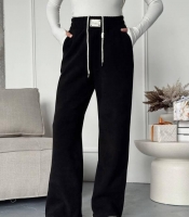 Брюки женские из вельвета на флисе повседневные утеплённые осенний зимний