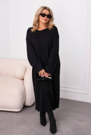 Платье женское из ангоры платье-свитер оверсайз миди с длинными рукавами повседневное зимнее