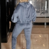 Спортивный костюм женский велюровый на молнии с капюшоном со стразами демисезонный  k-126756