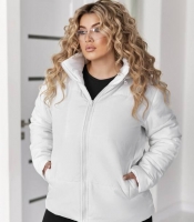 Куртка женская из плащевки Канада утепленная на силиконе 100 с подкладкой саржа стеганая на молнии с воротником стойка с карманами весенняя