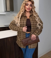 Бюжетна сорочка в клітинку в двох кольорах із приємного трикотажу 