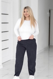 Брюки женские вельветовые джоггеры на резинке с манжетами с карманами свободные повседневные весенние Брюки женские вельветовые джоггеры на резинке с манжетами с карманами свободные повседневные весенние