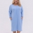 Платье-туника женское из двунитки вискоза прямого кроя с карманами миди весеннее