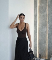 Юбка женская миди из шелка Армани струящаяся слегка расклешенная повседневная весенняя