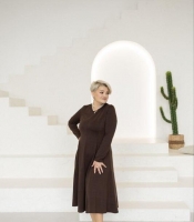 Платье-трапеция женское из двунитки повседневное весеннее миди с длинными рукавами свободного кроя больших размеров