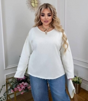 Свитшот женский из трехнитки петля оверсайз базовый весенний