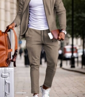 Костюм-двойка мужской трикотажный с кофтой на молнии и брюками на резинке весенне-летний