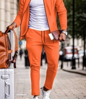 Костюм-двойка мужской трикотажный с кофтой на молнии и брюками на резинке весенне-летний