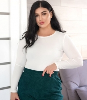 Лонгслив женский из микродайвинга облегающий с длинным рукавом базовый весенне-летний