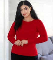 Лонгслив женский из микродайвинга облегающий с длинным рукавом базовый весенне-летний