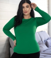 Лонгслив женский из микродайвинга облегающий с длинным рукавом базовый весенне-летний