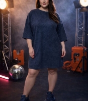 Платье-футболка женское из турецкого кулира варка повседневное свободного кроя весенне-летнее