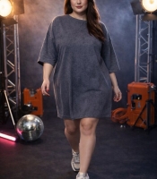 Платье-футболка женское из турецкого кулира варка повседневное свободного кроя весенне-летнее