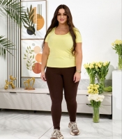 Лосины женские из дайвинга облегающие базовые весенне-летние