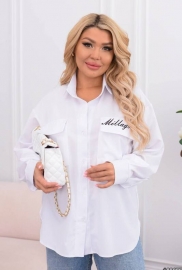 Рубашка женская из евро софта свободного кроя весенне-летняя