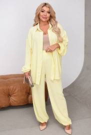 Костюм-двойка женский из американского крепа рубашка и брюки весенне-летний Костюм-двойка женский из американского крепа рубашка и брюки весенне-летний