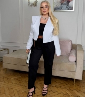 Джинсы женские из коттонового джинса багги оверсайз весенне-летние