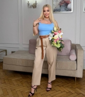 Джинсы женские из коттонового джинса багги оверсайз весенне-летние