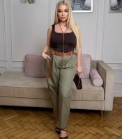 Джинсы женские из коттонового джинса багги оверсайз весенне-летние