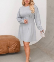 Платье-трапеция женское из турецкого тонкого трикотажа со стразами с длинными рукавами мини весеннее-летнее