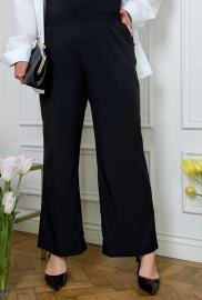 Брюки женские из софта палаццо широкие на резинке большие размеры летние