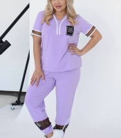 Спортивный костюм женский из двунитки двойка с кофтой и брюками прямого кроя летний демисезонный большого размера